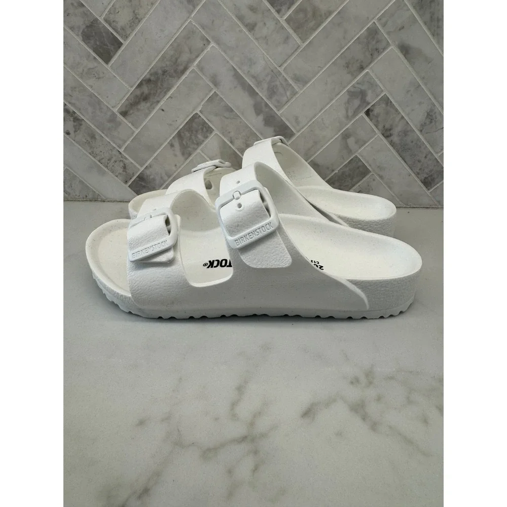 Birkenstock Arizona EVA Sandals Kids Youth Size 13 31 White‎ Double Strap Slides
